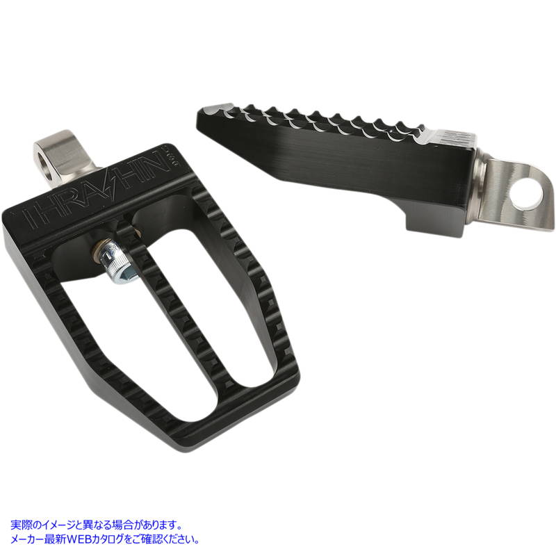 取寄せ 過激派のフットペグ スラッシン サプライ Militant Footpegs - Black - Dyna TSC-2019-1-D 16202096