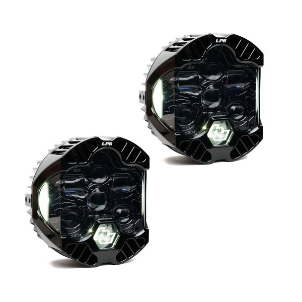 取寄せ 【並行輸入品】 バハデザイン DOT LP6 LED補助ライトポッド（クリアDRL）-ペア Baja Designs BAJ DOT LP6 187801