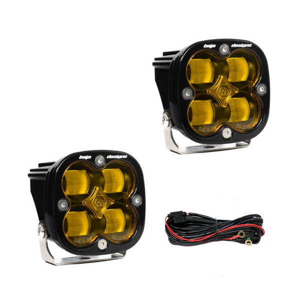 取寄せ 【並行輸入品】 バハデザイン スクアドロン SAE LED補助ライトポッド ペア - アンバー Baja Designs BAJ Squadron Lights
