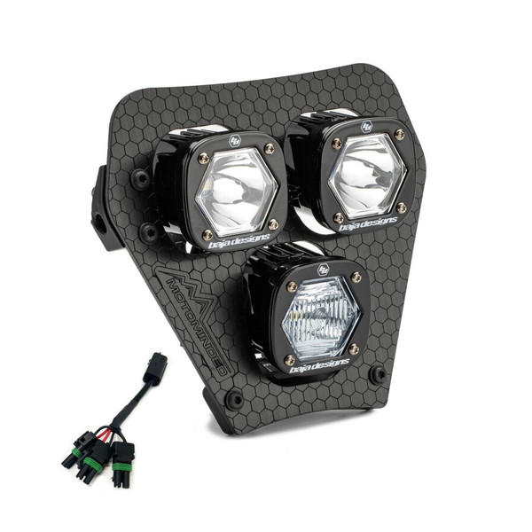 取寄せ 【並行輸入品】 バハデザイン 24-25 KTM EXC-F トリプル S1 ハイドラ (D/C) LED ヘッドライトキット ハイローハーネス付