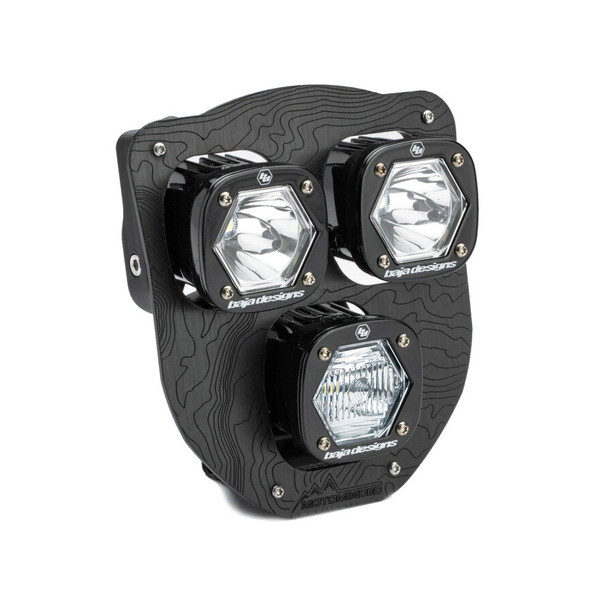取寄せ 【並行輸入品】 バハデザイン 24-25 ハスクバーナ FE/TE トリプル S1 ハイドラ (D/C) LED ヘッドライトキット - クリア B