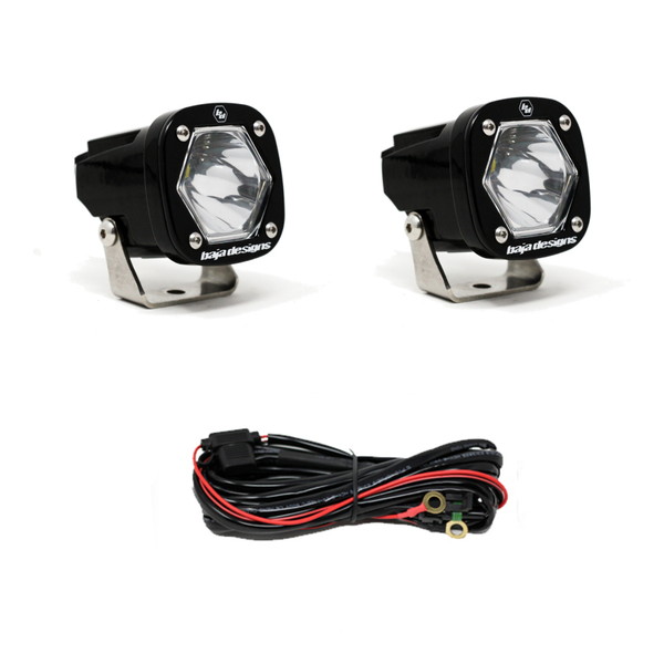 取寄せ 【並行輸入品】 バハデザイン S1スポットLEDライト 取付ブラケット付 ペア Baja Designs BAJ S1 Lights 387801