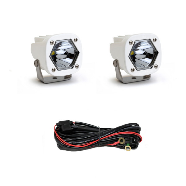 取寄せ 【並行輸入品】 バハデザイン LEDライトポッド SIスポットホワイト ペア Baja Designs BAJ S1 Lights 387801WT