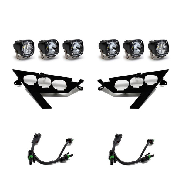 取寄せ 【並行輸入品】 ポラリスRZRプロXP用バハデザイン2020+ RZRプロXPヘッドライトキット Baja Designs BAJ Powersports Squa