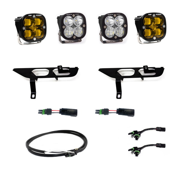 取寄せ 【並行輸入品】 バハデザイン 2021+ フォード F-150 スポーツシリーズ フォグポケットキット - クリア Baja Designs BAJ