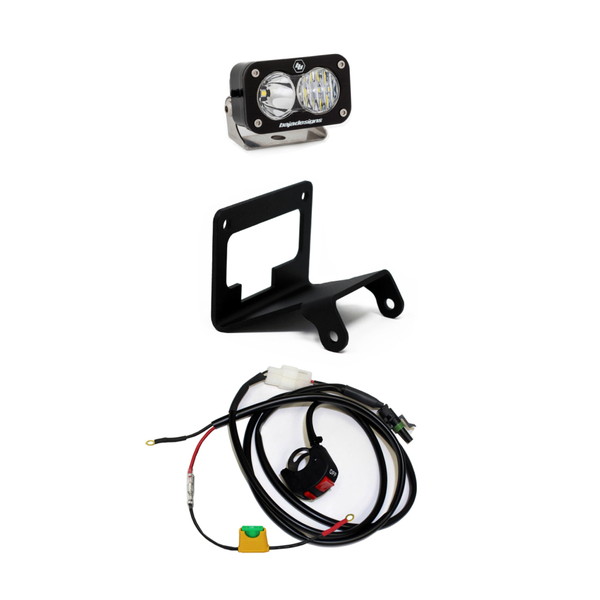 取寄せ 【並行輸入品】 バハデザイン ホンダ グロム S2 プロ ヘッドライトキット Baja Designs BAJ Powersports S2 Pro Lights 4
