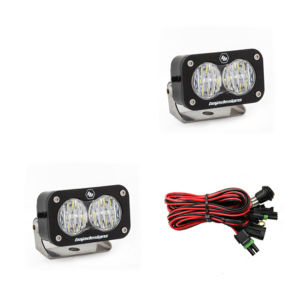 取寄せ 【並行輸入品】 バハデザイン S2 プロシリーズ LEDライトポッド ワイドコーナリングパターン ペア Baja Designs BAJ S2 P