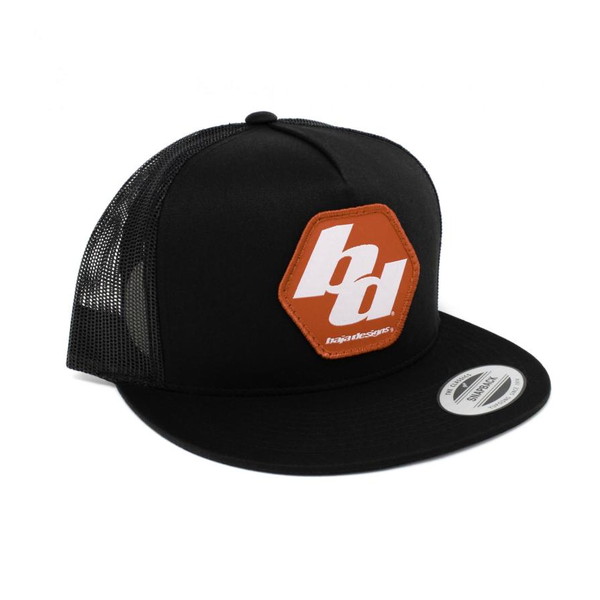 取寄せ 【並行輸入品】 バハデザイン フレックスフィット・トラッカー・ハット - ブラック Baja Designs BAJ Apparel 980025